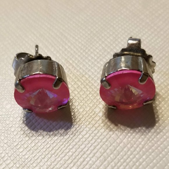 Sorrelli Pink Stud Earrings - Picture 12 of 14